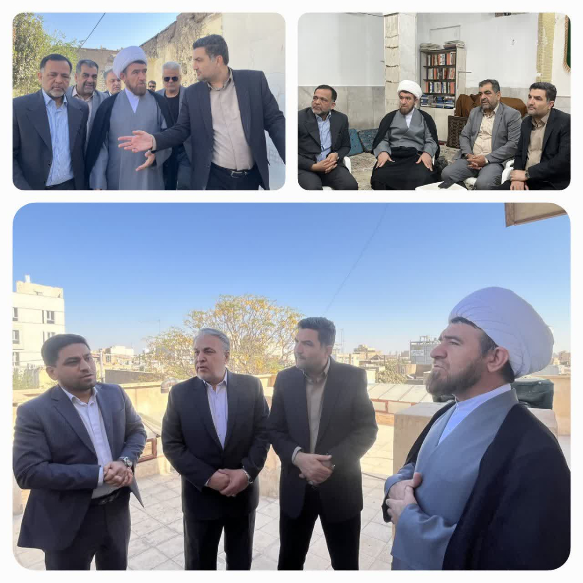 بازدید میدانی دادستان قم و شهرداری منطقه یک شهرداری قم از مسجد زین‌العابدین(ع)